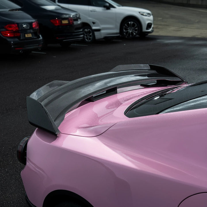 2015-2023 Mustang | Dark Horse Style Carbon Fiber Rear Wickerbill Spoiler