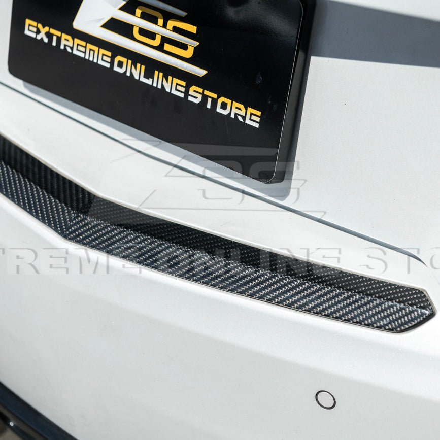 2015-19 Cadillac ATS ATS-V Coupe DRY CARBON FIBER Rear Trunk Applique Insert Trim