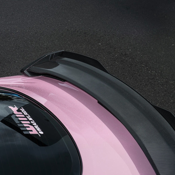 2015-2023 Mustang | Dark Horse Style Carbon Fiber Rear Wickerbill Spoiler