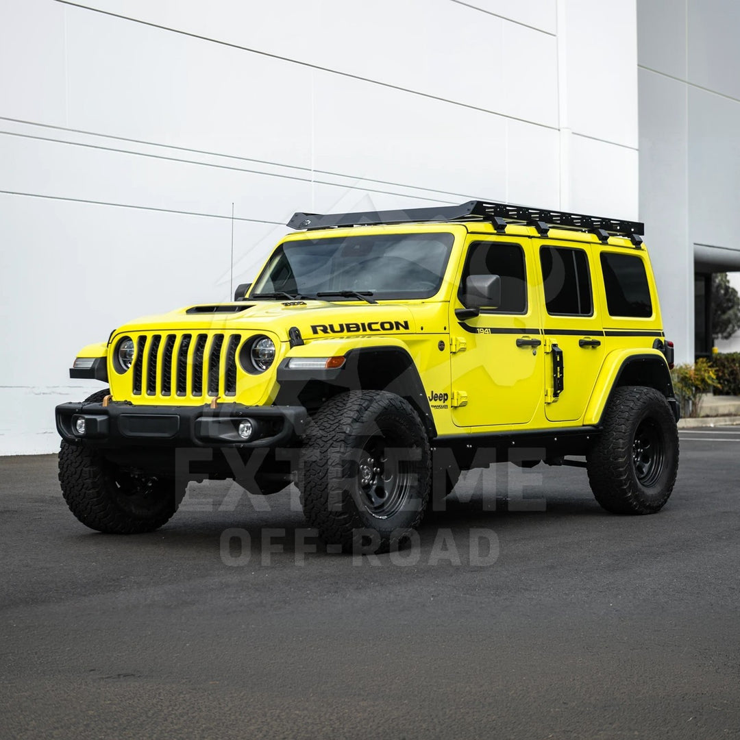 2018-Up Jeep Wrangler JL Carbon Steel Black Top Roof Cargo Rack