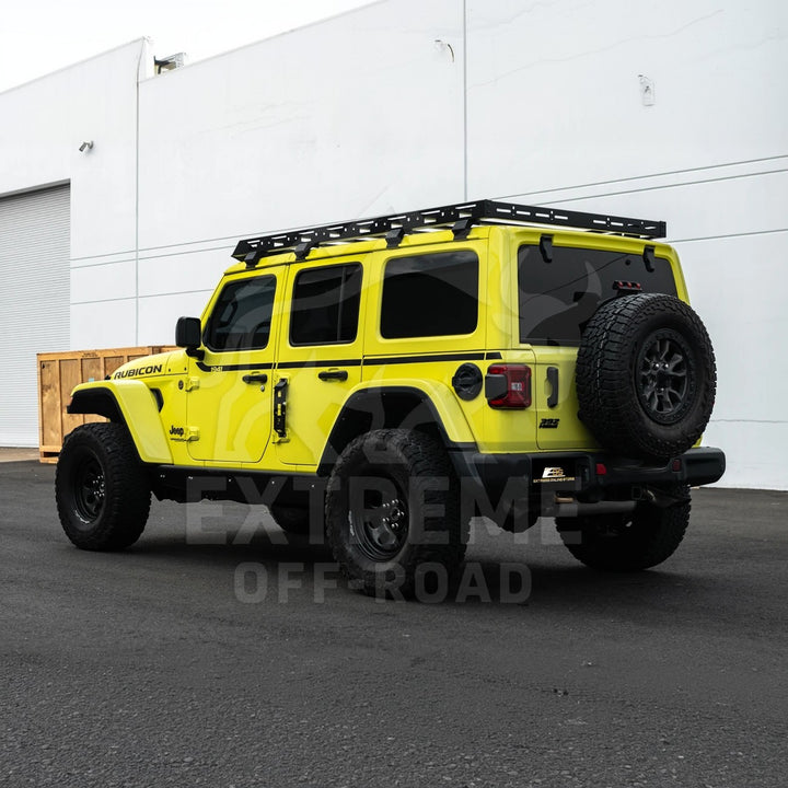 2018-Up Jeep Wrangler JL Carbon Steel Black Top Roof Cargo Rack