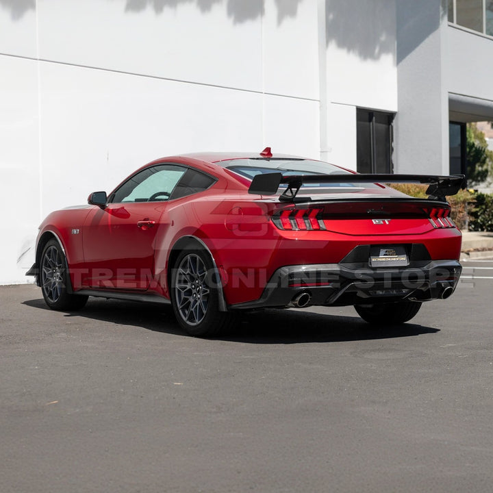 2024+ Ford Mustang GT Style Dry Carbon Fiber Rear Bumper Diffuser