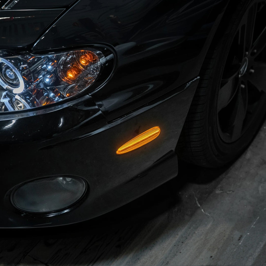 2004-2006 Pontiac GTO Factory Style Front LED Smoke Tinted Amber Side Marker Lights
