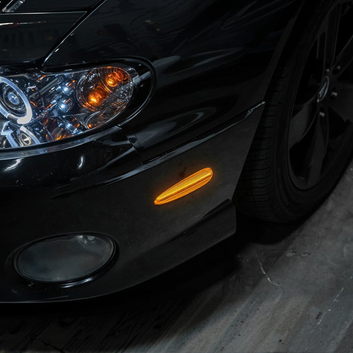 2004-2006 Pontiac GTO Factory Style Front LED Smoke Tinted Amber Side Marker Lights