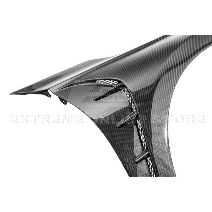 2022-Up Honda Civic | JDM Varis Style CARBON FIBER Front Vented Hood w/ Fender