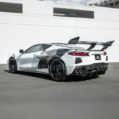 2020-Up Corvette C8 Rear Bumper Diffuser Quad Exit