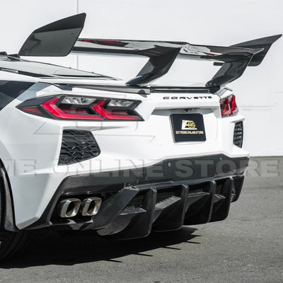 2020-Up Corvette C8 Rear Bumper Diffuser Quad Exit