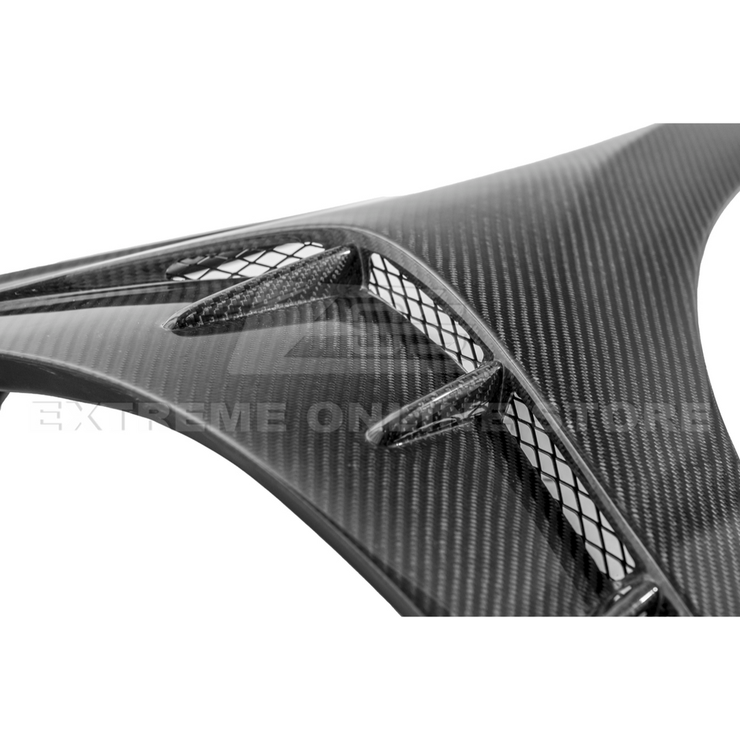2022-Up Honda Civic | JDM Varis Style CARBON FIBER Front Vented Hood w/ Fender