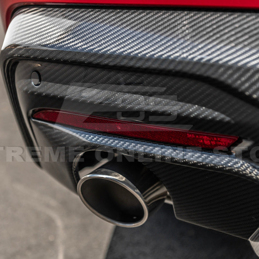 2024+ Ford Mustang GT Style Dry Carbon Fiber Rear Bumper Diffuser