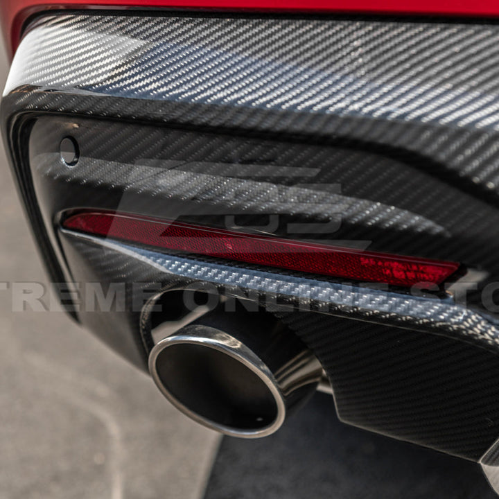 2024+ Ford Mustang GT Style Dry Carbon Fiber Rear Bumper Diffuser