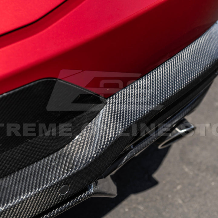 2024+ Ford Mustang GT Style Dry Carbon Fiber Rear Bumper Diffuser