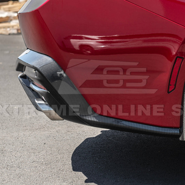 2024+ Ford Mustang GT Style Dry Carbon Fiber Rear Bumper Diffuser