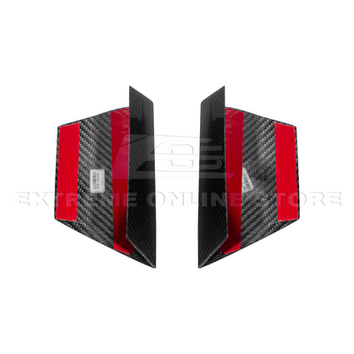 2015-20 Ford Mustang Shelby GT350 Front Upper Grille Inserts Pair