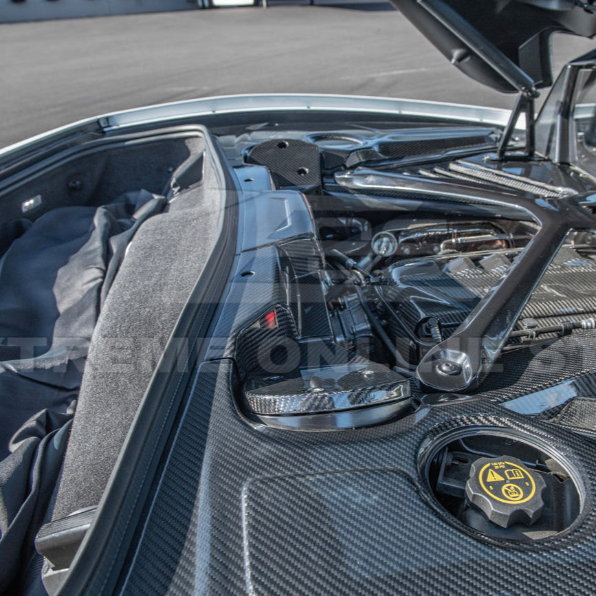 Chevrolet Corvette C8 DRY CARBON FIBER Engine Bay Struct Covers ...