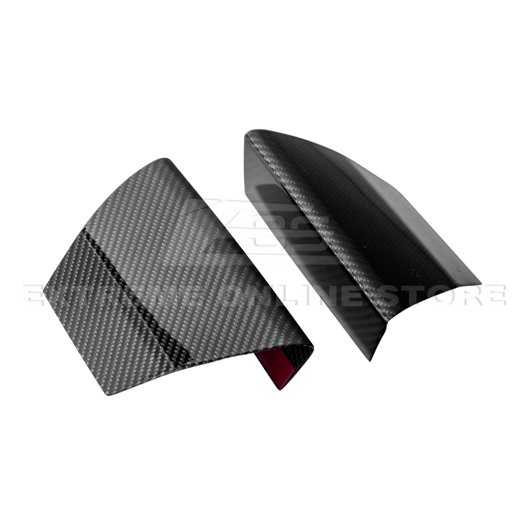 2015-20 Ford Mustang Shelby GT350 DRY Carbon Fiber Front Upper Grille Inserts Pair