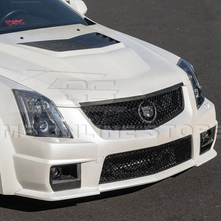 2009-15 Cadillac CTS-V Dry Carbon Fiber Front Fog Light Cover