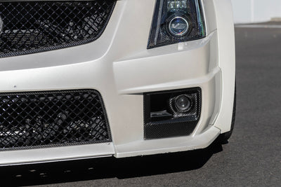 2009-15 Cadillac CTS-V Carbon Fiber Front Fog Light Cover