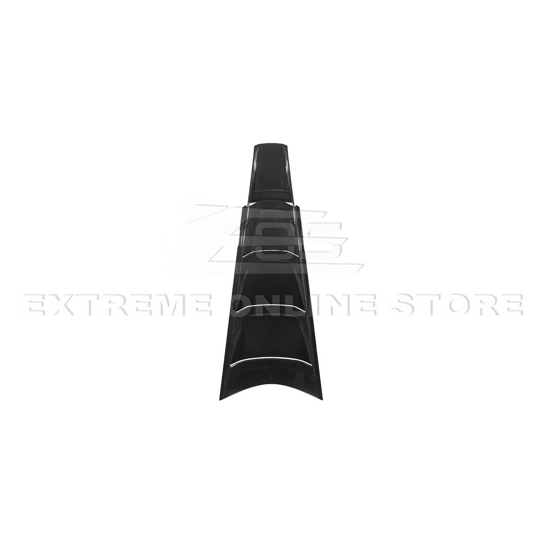 Corvette C8 | ZR1 Style CARBON FLASH Rear Window Vent Louver Cover