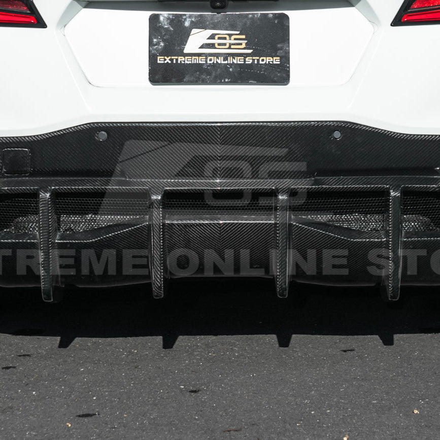 2020-Up Corvette C8 Rear Bumper Diffuser Quad Exit