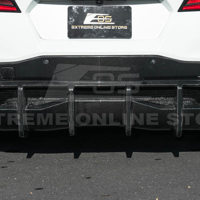2020-Up Corvette C8 Rear Bumper Diffuser Quad Exit