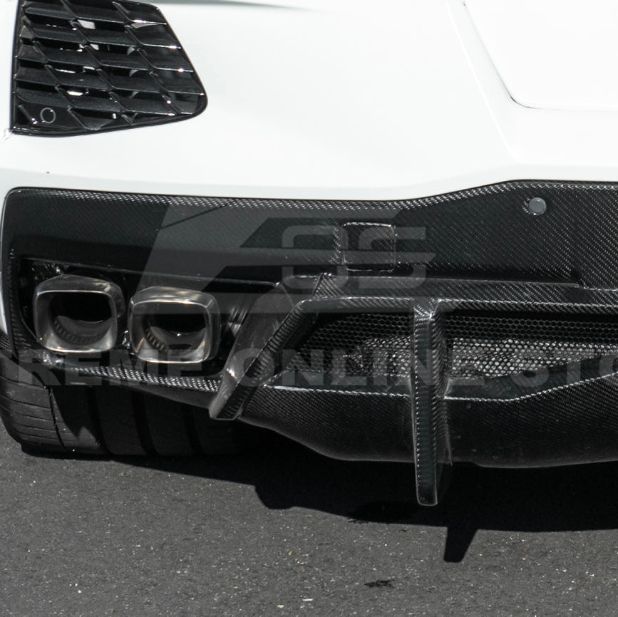 2020-Up Corvette C8 Rear Bumper Diffuser Quad Exit