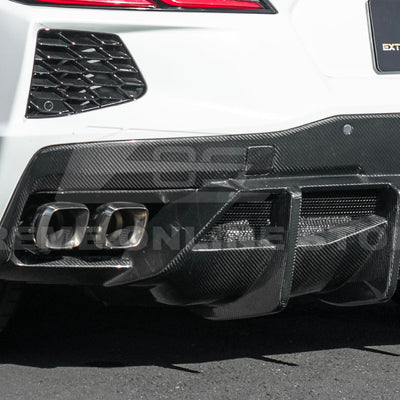 2020-Up Corvette C8 Rear Bumper Diffuser Quad Exit
