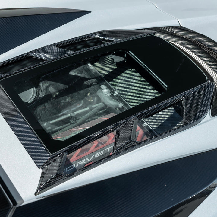 2020-Up Corvette C8 Convertible Rear Hatch Upper HTC Tonneau Window Inserts