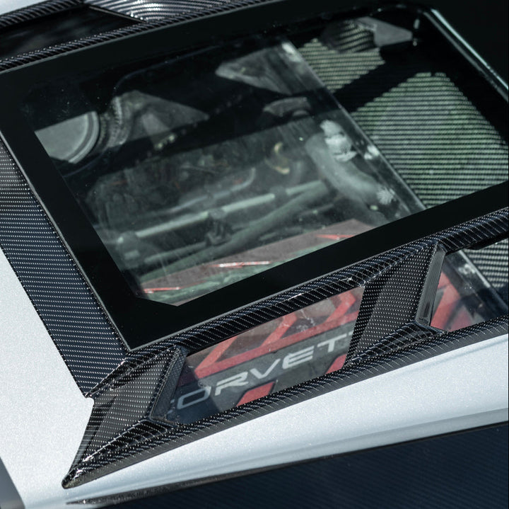 2020-Up Corvette C8 Convertible Rear Hatch Upper HTC Tonneau Window Inserts
