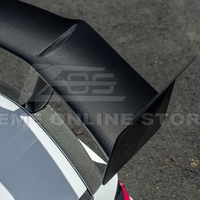 Corvette C8 ZR1 Style CARBON FIBER Rear High Wing Spoiler Bracket