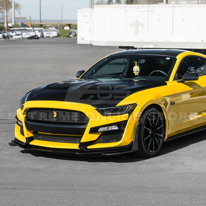 2015-17 Ford Mustang | S650 GTD Style Aluminum Front Hood Vented Cover