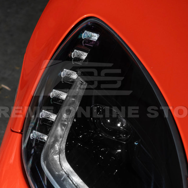 2005-13 Corvette C6 l C7 Style Projector LED Sequential Signal Turn Headlights