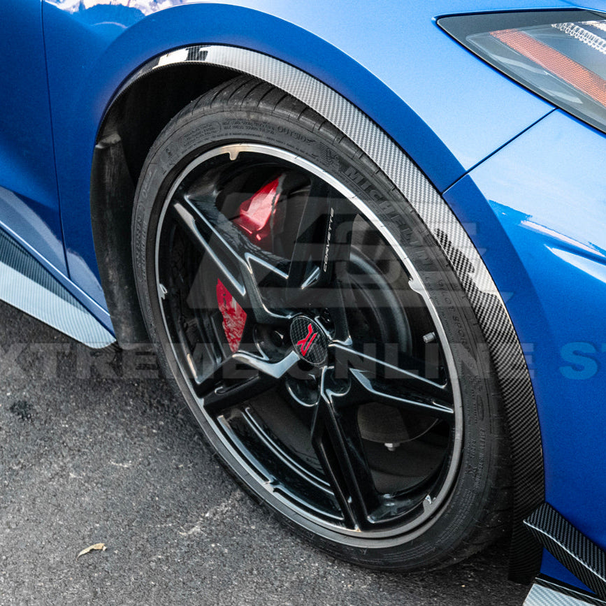 Chevrolet Corvette C8 DRY CARBON FIBER Side Wheel Fender