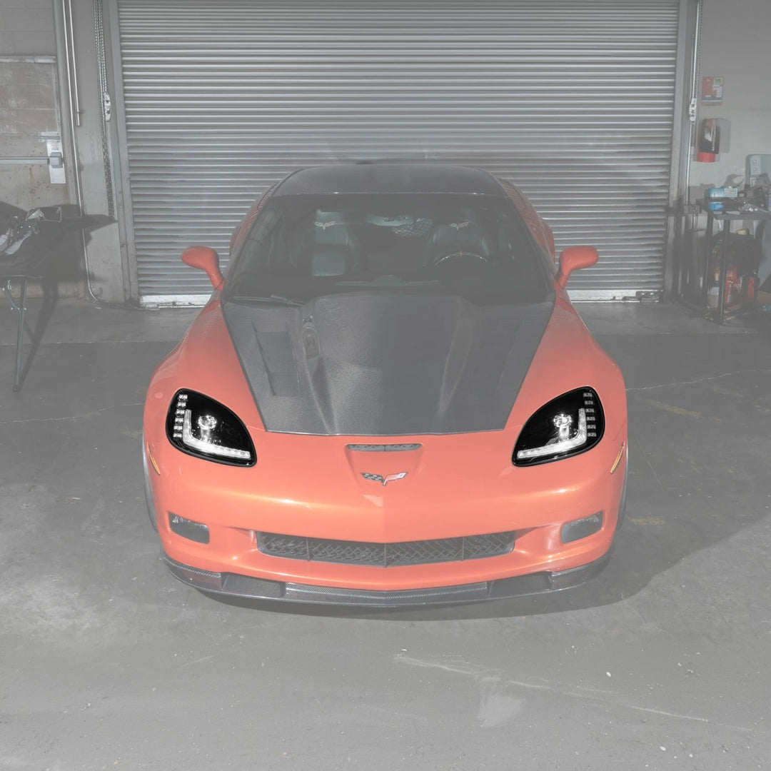 2005-13 Corvette C6 l C7 Style Projector LED Sequential Signal Turn Headlights