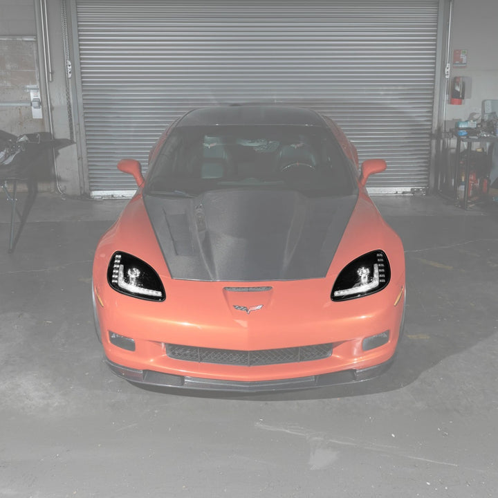 2005-13 Corvette C6 l C7 Style Projector LED Sequential Signal Turn Headlights