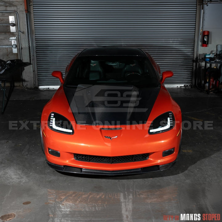 2005-13 Corvette C6 l C7 Style Projector LED Sequential Signal Turn Headlights