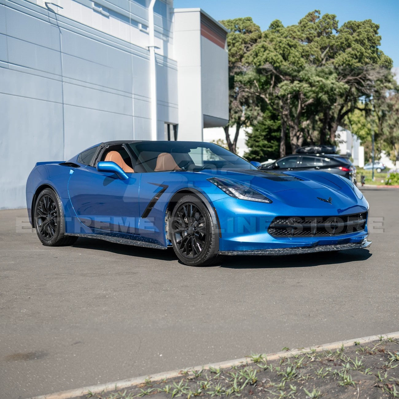 Corvette C7 Base Carbon Flash Front & Rear Quarter Extension Pair