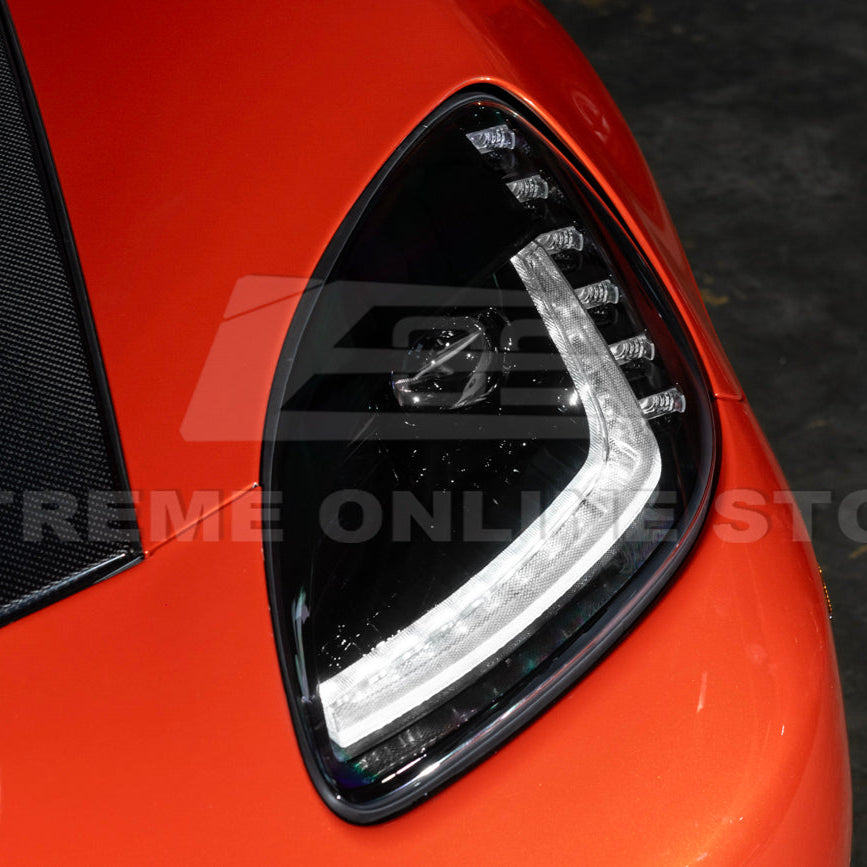 2005-13 Corvette C6 l C7 Style Projector LED Sequential Signal Turn Headlights