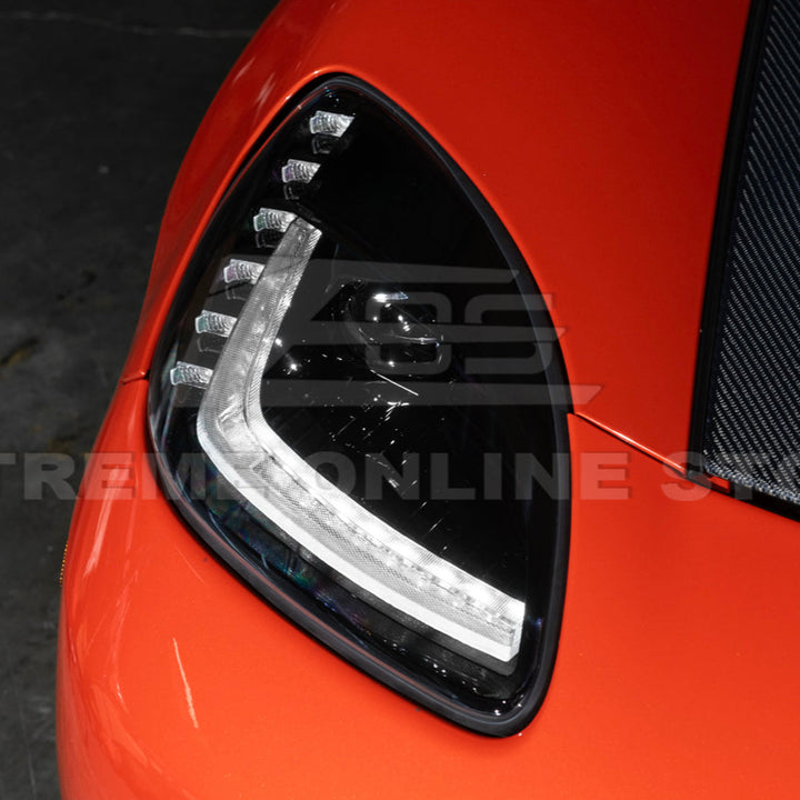 2005-13 Corvette C6 l C7 Style Projector LED Sequential Signal Turn Headlights
