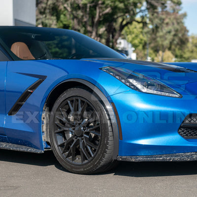 Corvette C7 Base Carbon Flash Front & Rear Quarter Extension Pair