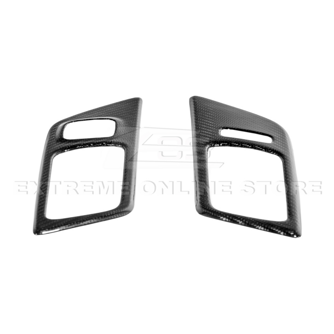 2015-Up Ford Mustang DRY CARBON FIBER Door Handle Panel Cover