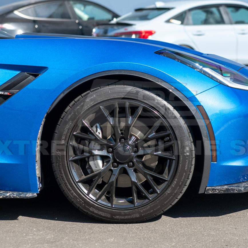 Corvette C7 Base Carbon Flash Front & Rear Quarter Extension Pair