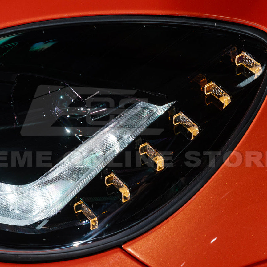 2005-13 Corvette C6 l C7 Style Projector LED Sequential Signal Turn Headlights