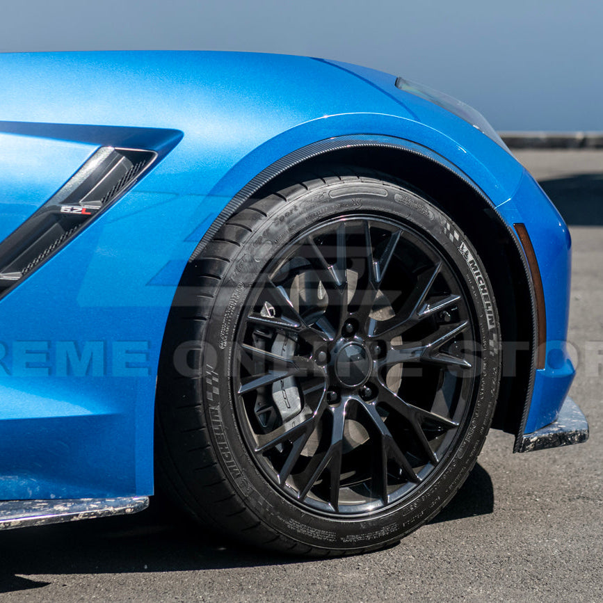 Corvette C7 Base Carbon Flash Front & Rear Quarter Extension Pair