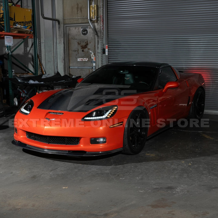 2005-13 Corvette C6 l C7 Style Projector LED Sequential Signal Turn Headlights