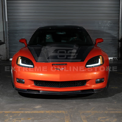 2005-13 Corvette C6 l C7 Style Projector LED Sequential Signal Turn Headlights