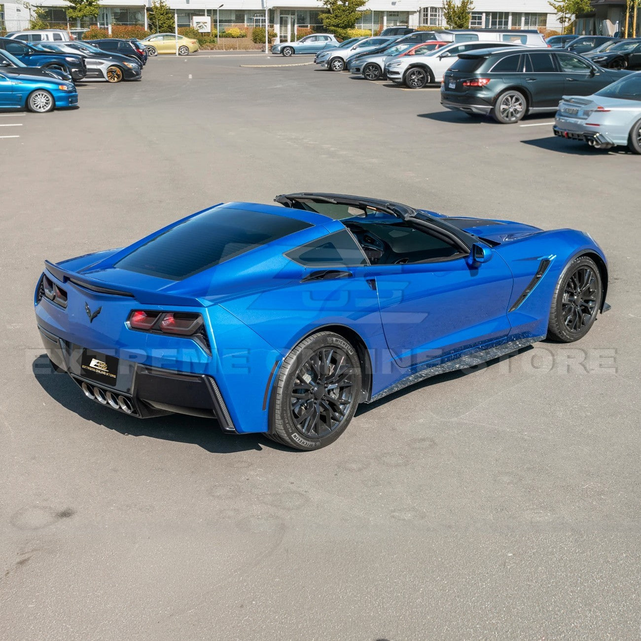 Corvette C7 Base Carbon Flash Front & Rear Quarter Extension Pair