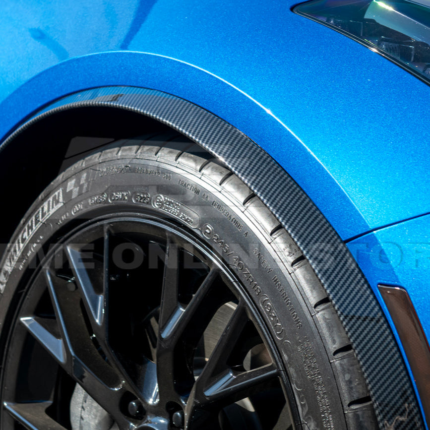 Corvette C7 Base Carbon Flash Front & Rear Quarter Extension Pair