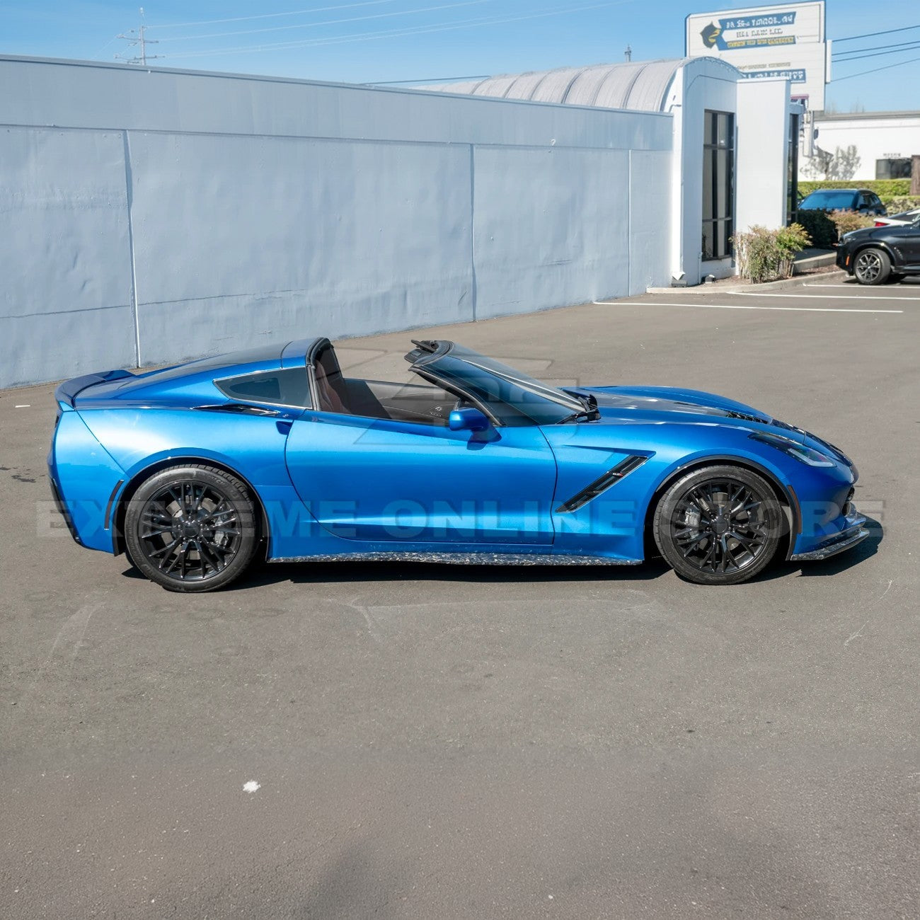 Corvette C7 Base Carbon Flash Front & Rear Quarter Extension Pair