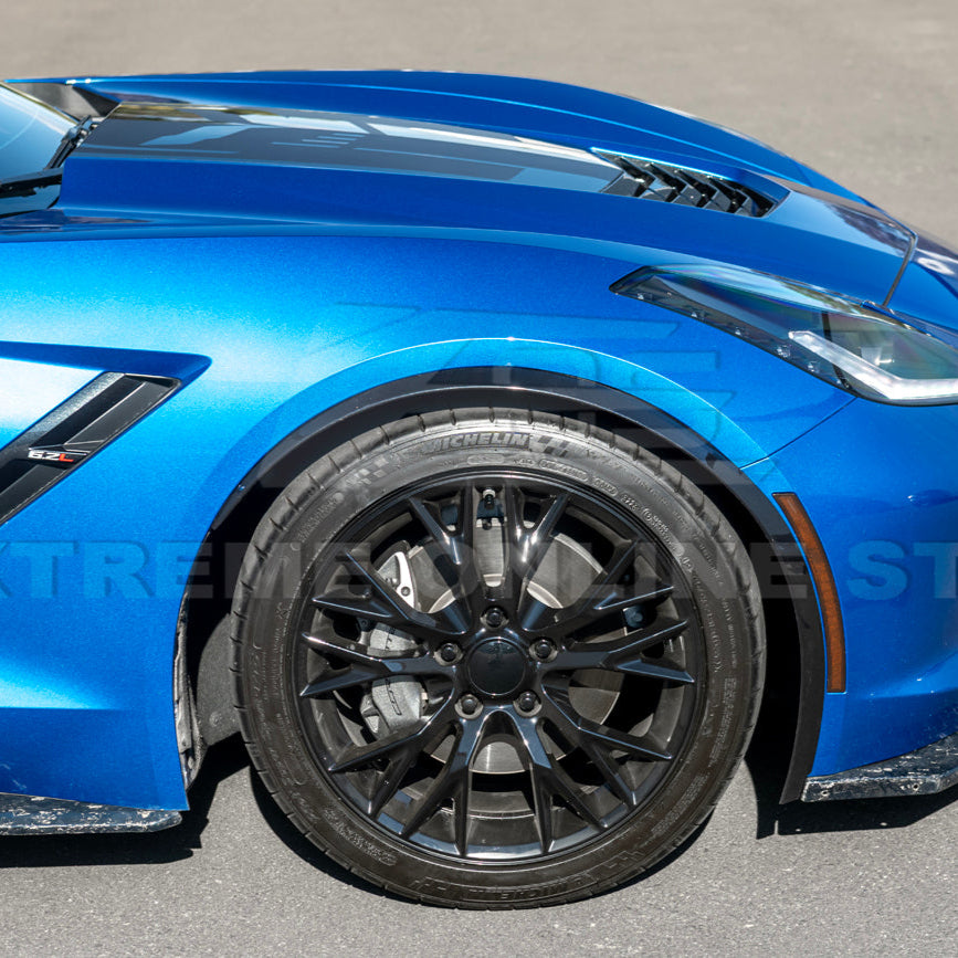 2014-19 Corvette C7 Base Carbon Flash Front & Rear Quarter Extension Pair