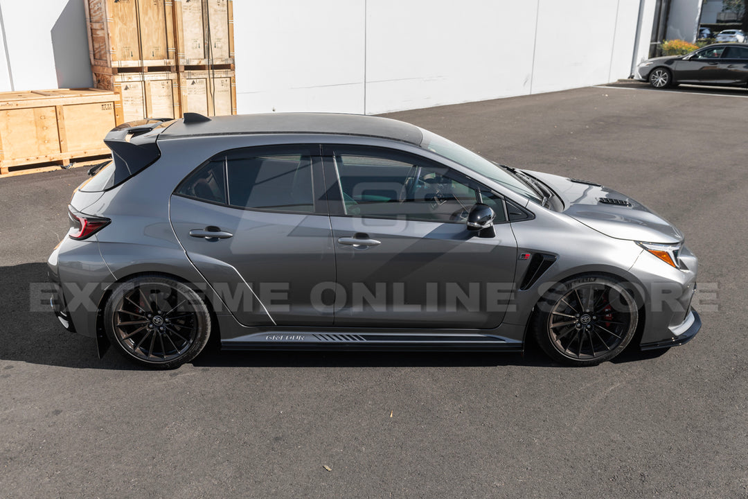 2023-24 GR Corolla Carbon Fiber Front Lip &amp; Side Skirts